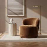 LH Home Rollo Club Chair - Distressed Velvet Bronze