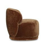 LH Home Rollo Club Chair - Distressed Velvet Bronze
