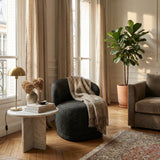 LH Home Rollo Club Chair - Twill Charcoal