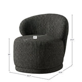LH Home Rollo Club Chair - Twill Charcoal