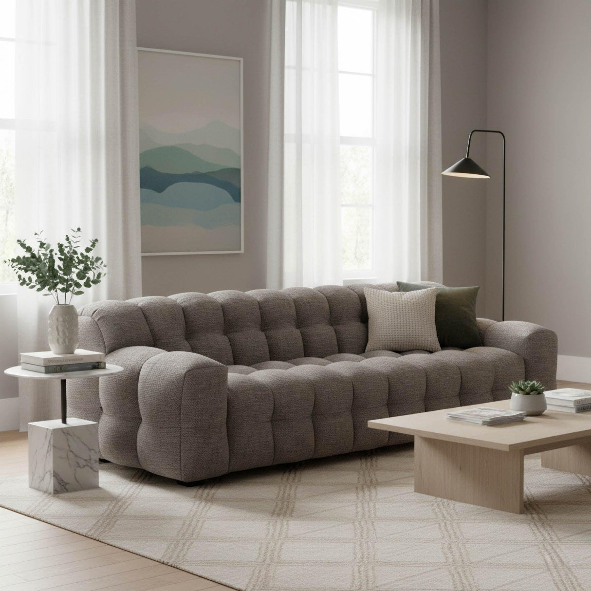 LH Home Fusion Sofa - Brown