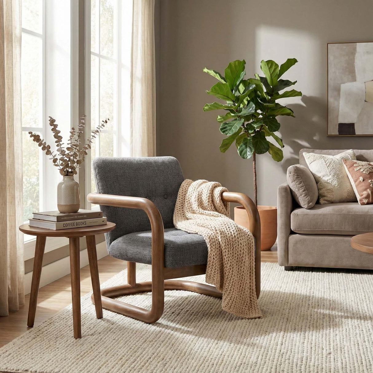 LH Home Curbside Club Chair - Charcoal