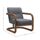 LH Home Curbside Club Chair - Charcoal