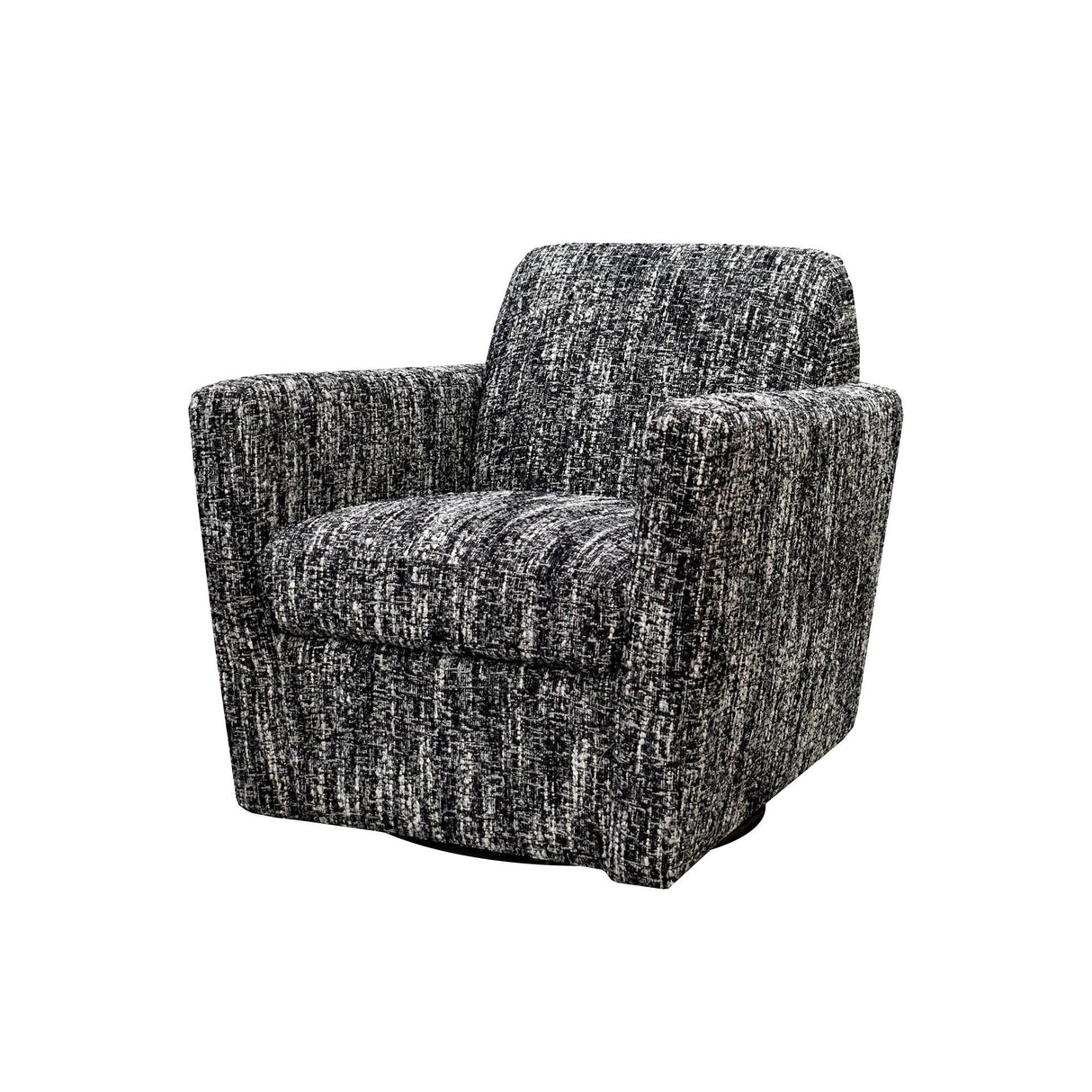 LH Home Cooper Swivel Club Chair - Chanel Black