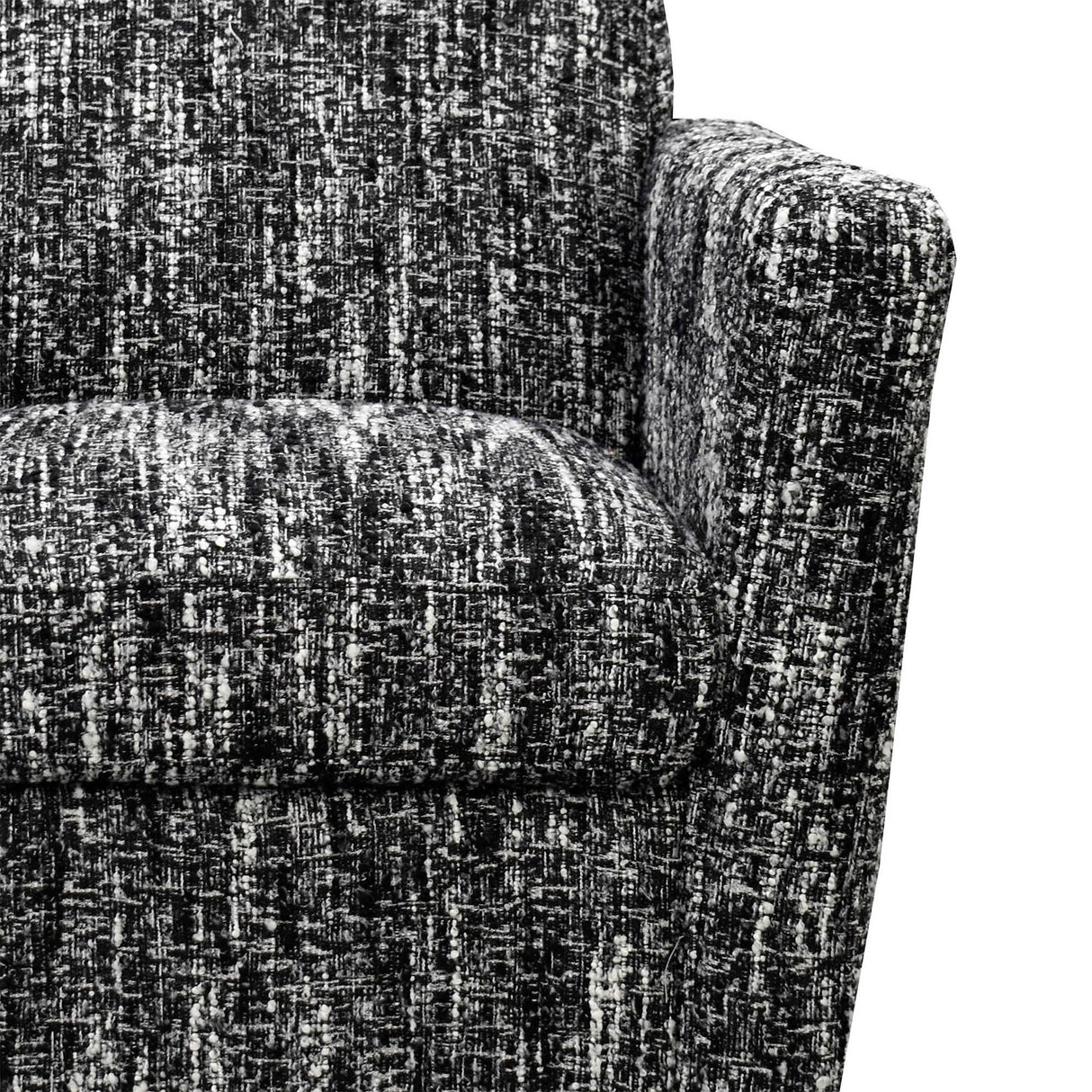 LH Home Cooper Swivel Club Chair - Chanel Black