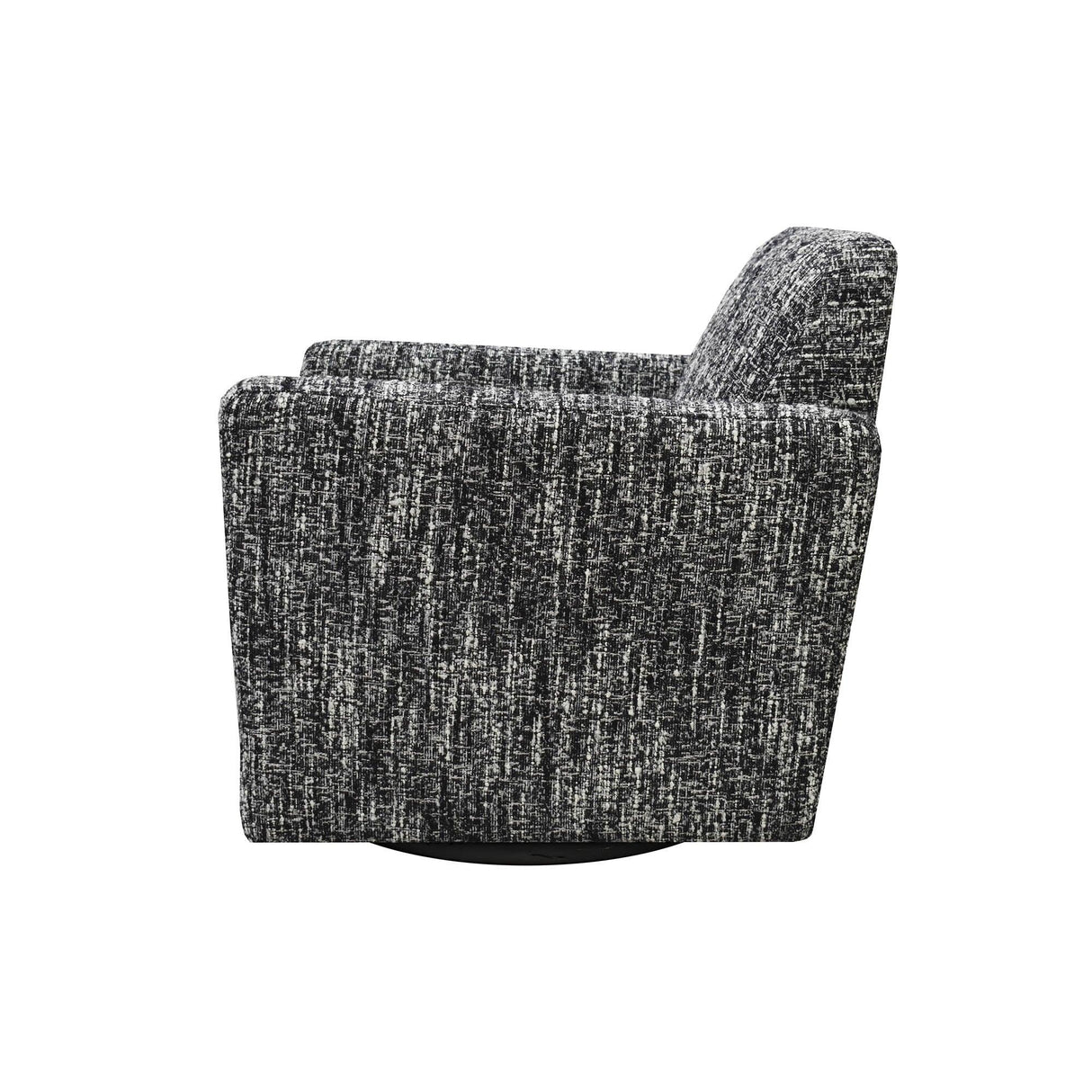 LH Home Cooper Swivel Club Chair - Chanel Black