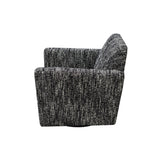 LH Home Cooper Swivel Club Chair - Chanel Black