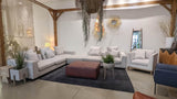 LH Home Sullivan Ottoman - Alba Stone