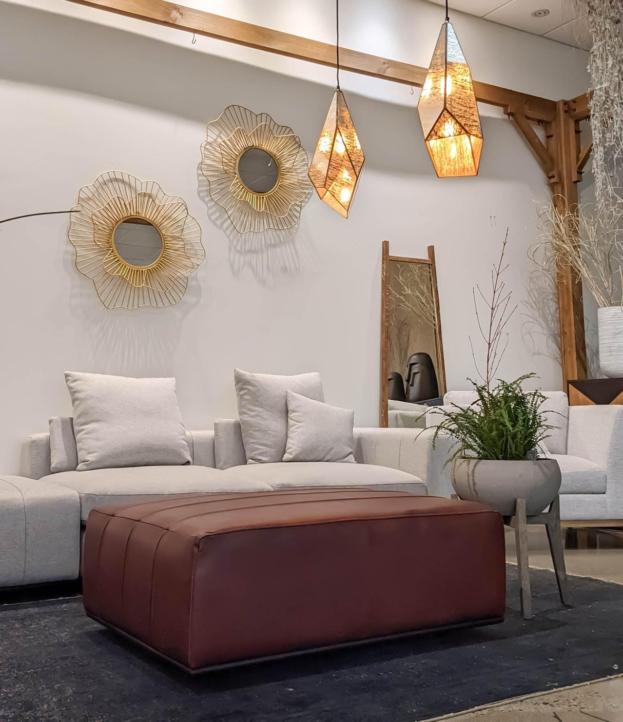 LH Home Sullivan Sectional RHF Sofa - Alba Stone