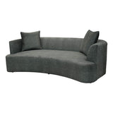 LH Home Isabella Sofa - Polished Pewter