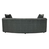 LH Home Isabella Sofa - Polished Pewter