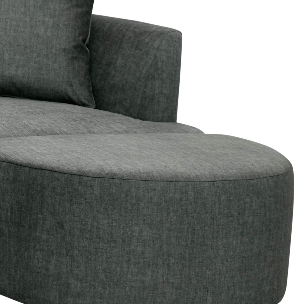 LH Home Isabella Sofa - Polished Pewter