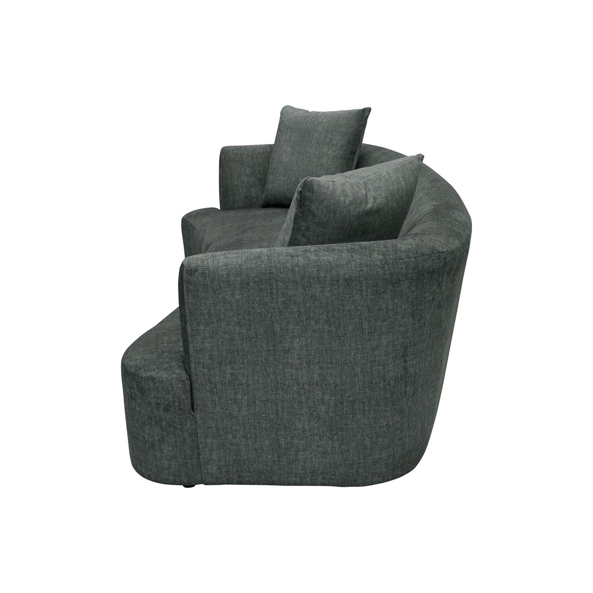 LH Home Isabella Sofa - Polished Pewter