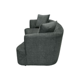 LH Home Isabella Sofa - Polished Pewter
