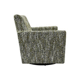LH Home Riley Swivel Club Chair - Paris Green