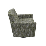 LH Home Riley Swivel Club Chair - Paris Green