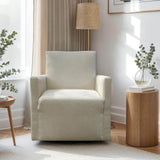 LH Home Riley Swivel Club Chair - Ivory
