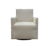 LH Home Riley Swivel Club Chair - Ivory