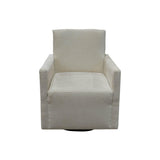 LH Home Riley Swivel Club Chair - Ivory