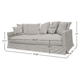LH Home Boardwalk Sofa - Pebble