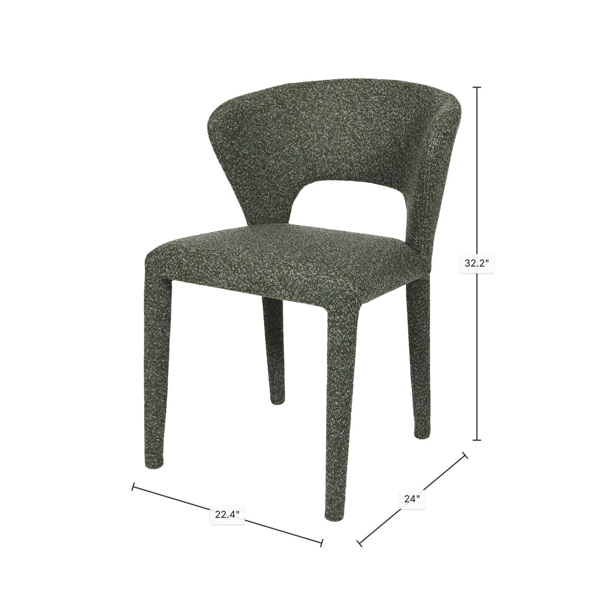 LH Home Dakota Dining Chair - Cloud Moss