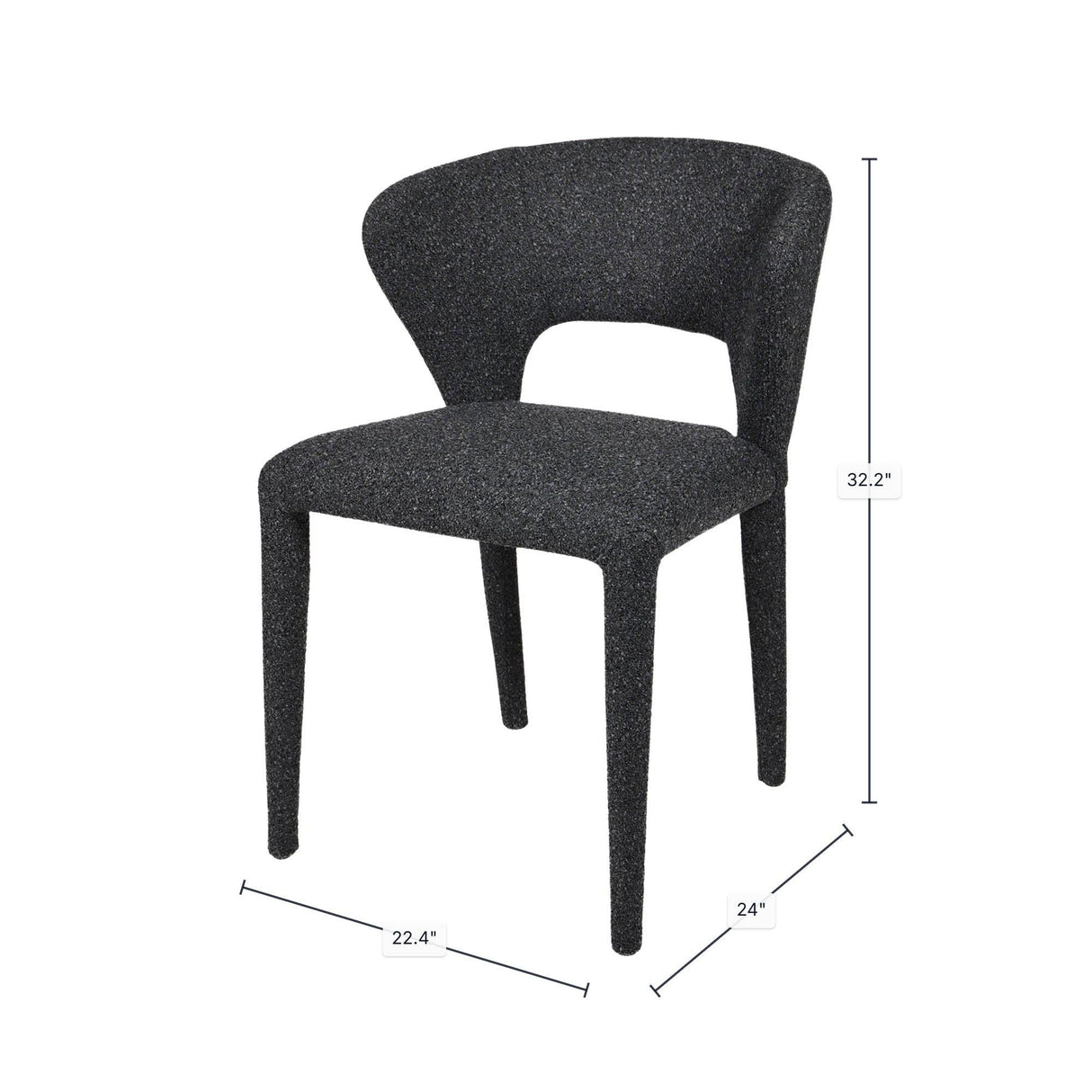 LH Home Dakota Dining Chair - Cloud Storm