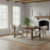 LH Home Dakota Dining Chair - Vanilla Tweed