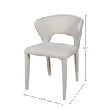 LH Home Dakota Dining Chair - Vanilla Tweed