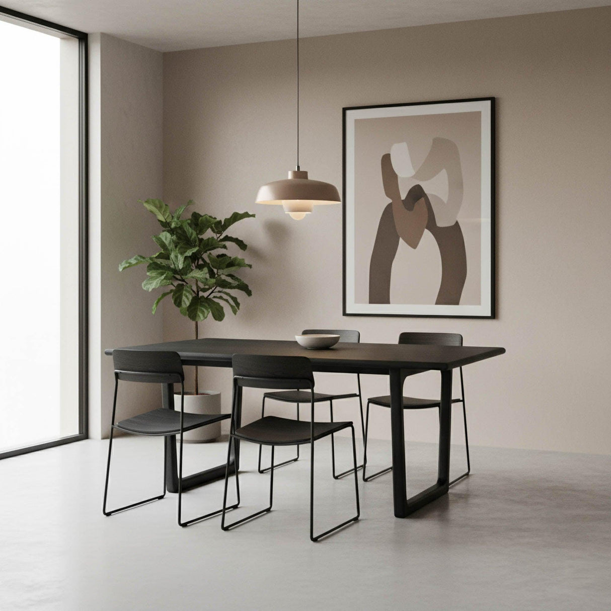 LH Home Elixir Dining Table - Black
