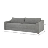 LH Home Felicity Sofa - Silver