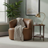 LH Home Fireside Swivel Club Chair - Antique Sienna