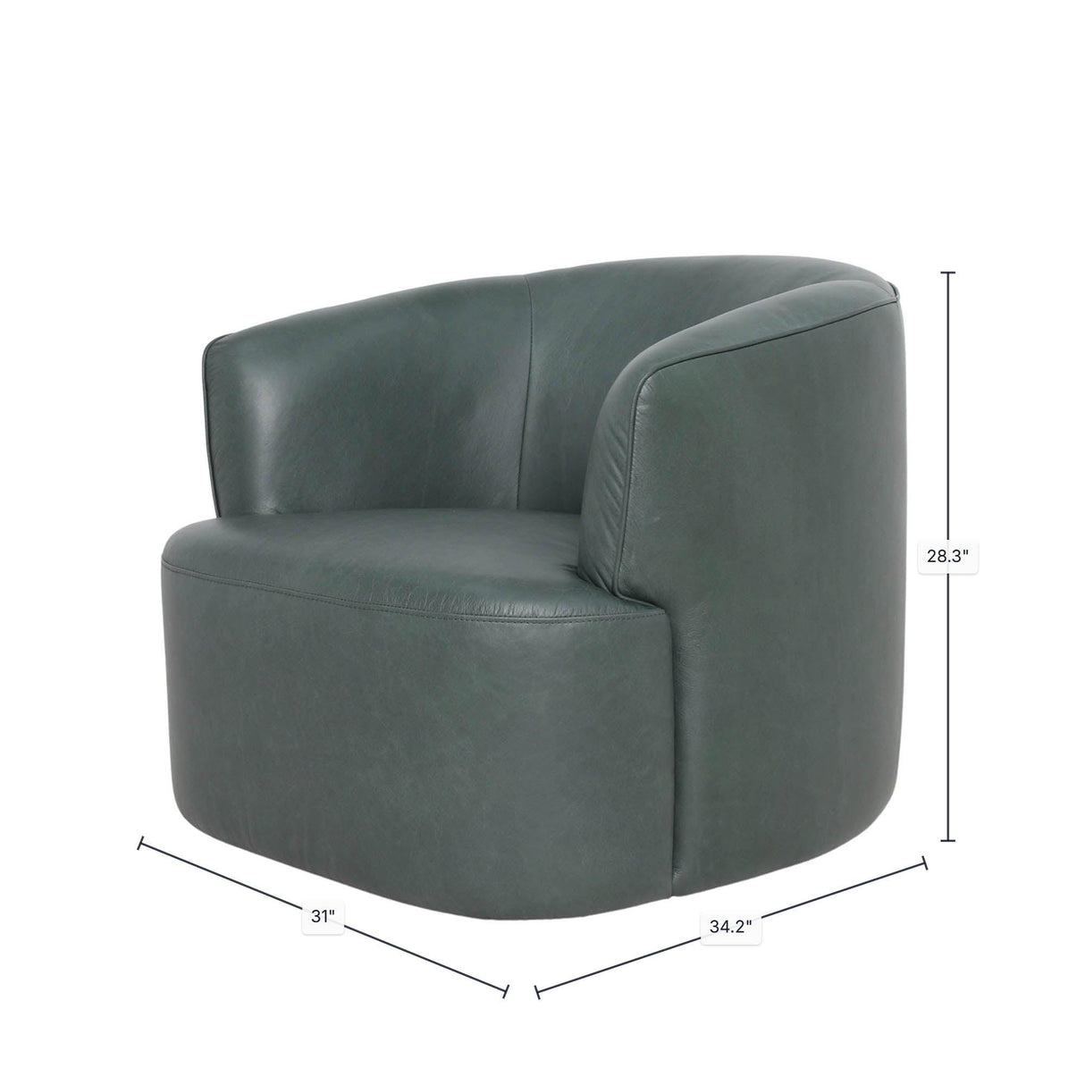 LH Home Fireside Swivel Club Chair - Deep Moss