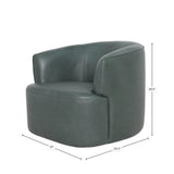 LH Home Fireside Swivel Club Chair - Deep Moss