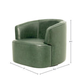 LH Home Fireside Swivel Club Chair - Forrest Green