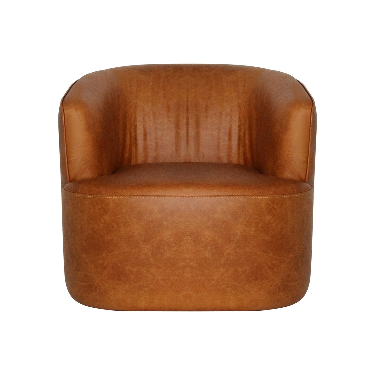 LH Home Fireside Swivel Club Chair - Saddle