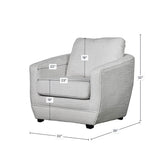 LH Home Baltimo Club Chair - Woven Alabaster (VT)
