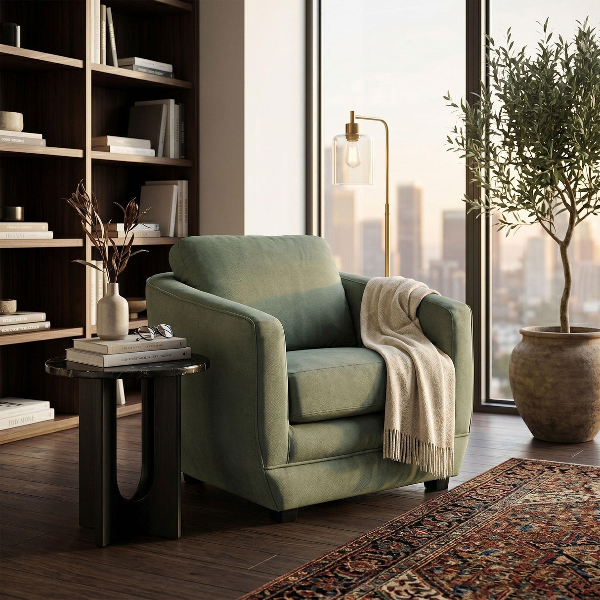 LH Home Baltimo Club Chair - Fern Green (VT)