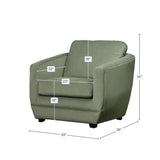 LH Home Baltimo Club Chair - Fern Green (VT)
