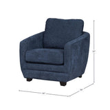 LH Home Baltimo Club Chair - Midnight Blue (VT)