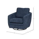 LH Home Baltimo Swivel Glider - Midnight Blue (VT)