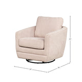 LH Home Baltimo Swivel Glider - Pale Rose (VT)