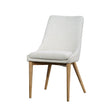 LH Home Fritz Side Dining Chair - Ivory w/ Natural Leg