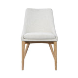 LH Home Fritz Side Dining Chair - Ivory w/ Natural Leg