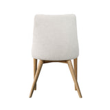 LH Home Fritz Side Dining Chair - Ivory w/ Natural Leg