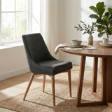 LH Home Fritz Side Dining Chair - Slate w/ Natural Leg