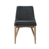 LH Home Fritz Side Dining Chair - Slate w/ Natural Leg