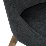 LH Home Fritz Side Dining Chair - Slate w/ Natural Leg
