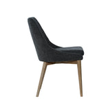 LH Home Fritz Side Dining Chair - Slate w/ Natural Leg