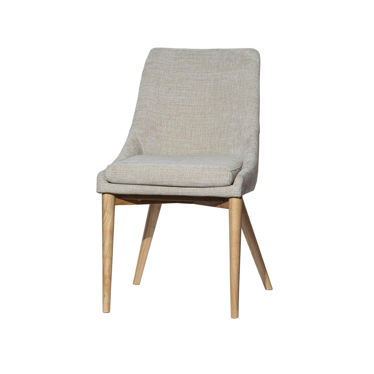 LH Home Fritz Side Dining Chair - Taupe w/ Natural Leg