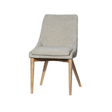 LH Home Fritz Side Dining Chair - Taupe w/ Natural Leg